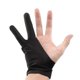 thumbnail image 3 of Artist Gloves for Protection Made from Smooth Cloth Material Black Two Finger Gloves 2 Pcs, 3 of 5
