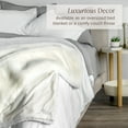 thumbnail image 4 of Bare Home Faux Fur Blanket - 47" x 60" - Ultra Soft Fleece - Throw, White, 4 of 8