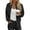 #300-Black, variant on Womens Zip Up Jackets Dressy Long Sleeve Sweatshirt Button Down Cropped Bomber Jacket Fall Shirts with Pocket