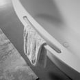 thumbnail image 4 of Clovis 63x33.5" Solid Surface Transitional Resin Freestanding Bathtub in White, 4 of 7