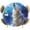 Indigo, variant on Abstract Art Elephants Round Tablecloth 45-54 Inch Round Fitted Table Cloth with Elastic Edge, Blue Moon Forest Black Waterproof Table Cover Protector for Outdoor Picnic Party Dining