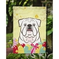 thumbnail image 3 of White English Bulldog Easter Egg Hunt Garden Flag, 3 of 3