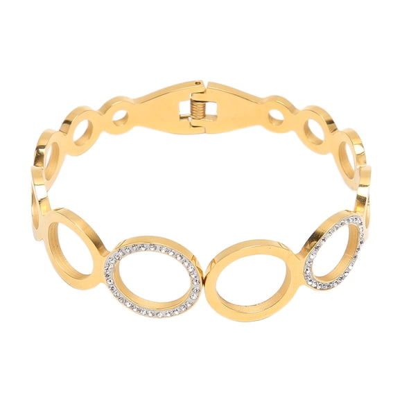 Pulsera de cadena ovalada Jadeshay dorada elegante y moderna