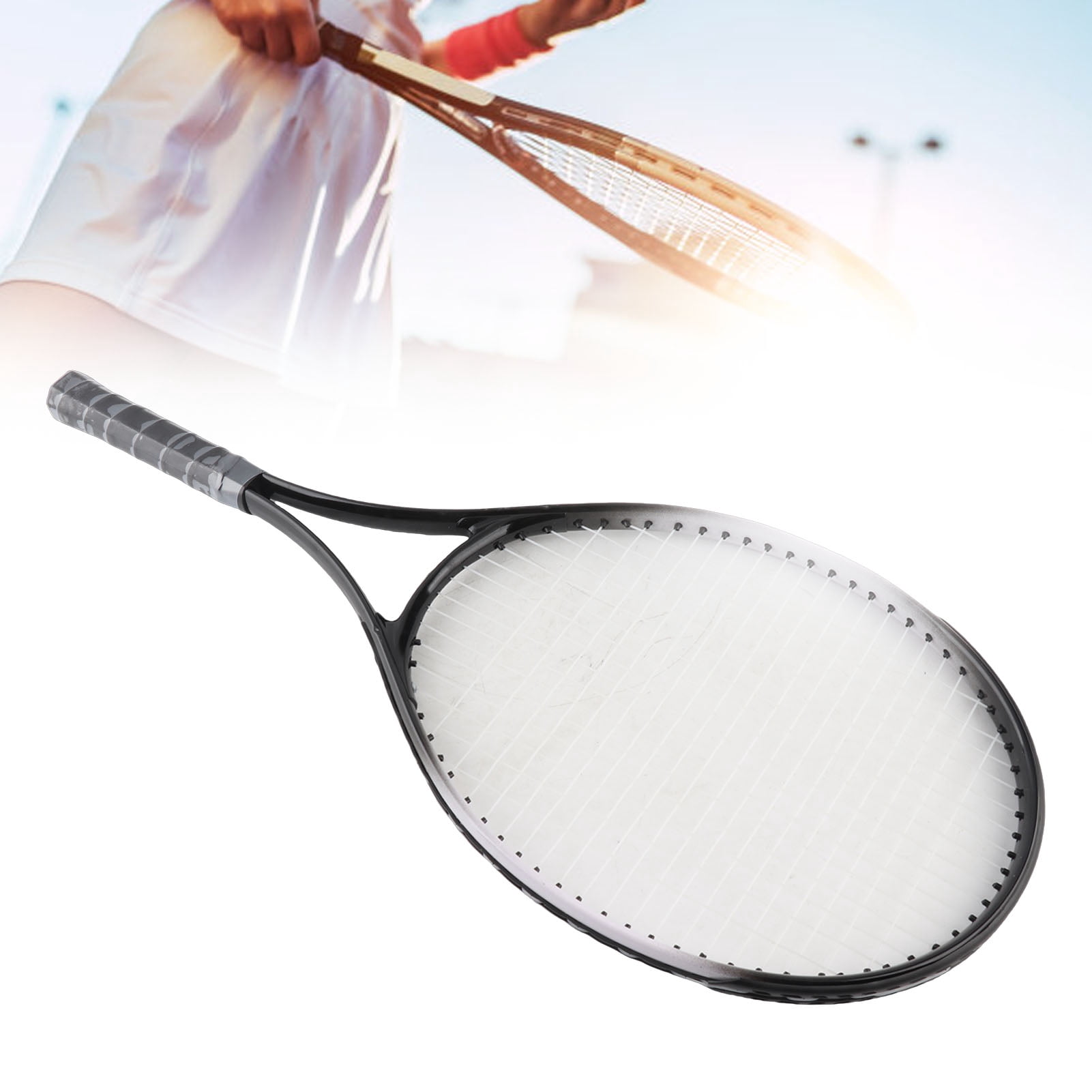 Single Tennis Racquet 27 Inch Tennis Racket Single Tennis Racquet Advanced Competition Set with Carry Bag Adults Student Women Men