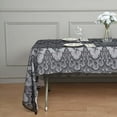 thumbnail image 5 of Efavormart 120"x60" Black Premium Lace Rectangle Tablecloth Vintage Rustic Decor With Scalloped Frill Edges, 5 of 10