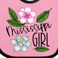 thumbnail image 4 of Inktastic Mississippi Girl Magnolia Flowers and Leaves Girls Baby Bib, 4 of 4