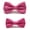 Hot Pink, variant on Parent-child Men Child Boy Kid White Polka Dot Adjustable Wedding Bowtie Bow Tie Necktie Set