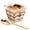 4oz Dessert Cups with Spoons, variant on 2oz Square Plastic Mini Dessert Cups 100-pack with 3.9 inch Spoons for parties and events