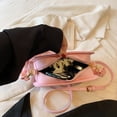 thumbnail image 3 of Bolso de mano para mujer, bolso de hombro simple de cuero PU, bolso de mensajero sólido cuadrado (rosa) Ndcxsfigh Para Estrenar, 3 of 5