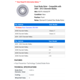 thumbnail image 2 of Front Brake Rotor - Compatible with 2004 - 2012 Chevy Malibu 2005 2006 2007 2008 2009 2010 2011, 2 of 2