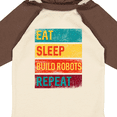 thumbnail image 4 of Inktastic Robotics Eat Sleep Build Robots Repeat Boys or Girls Long Sleeve Baby Bodysuit, 4 of 5