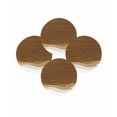 thumbnail image 7 of 15 Inch Round Placemats Set of 4, Ombre Waves Non Slip Heat Insulation PP Table Mats, Abstract Art Gradient Brown Modern Washable Place Mats for Kitchen Dining Party Table Decor, 7 of 7