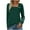 Army Green#square neck long sleeve top, variant on Womens Basic Tops Fall Long Sleeve Shirts for Women Colorblock Asymmetric Square Neck Tunic Tops Decorative Buttons Wine,XXL