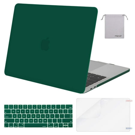 Mosiso 4 in 1 MacBook Pro 13 Case A2159 A1989/ A1706/A1708 2016 2017 2018 2019 Plastic Hard Shell Case with Keyboard Cover Bag for Newest Macbook Pro 13 Inch Touch (Best Macbook Pro Accessories 2019)