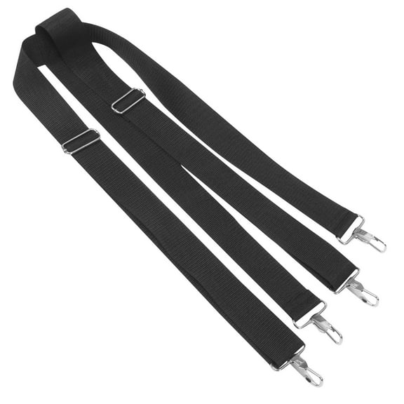 SOPOTUTU Adjustable Black Snare Drum Strap for Marching Drums, Comfortable Fit with Design and Quality Workmanship