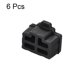 thumbnail image 3 of 6 Pcs Tapas de protección contra el polvo RJ45 para puerto de hub Ethernet negro, 3 of 4