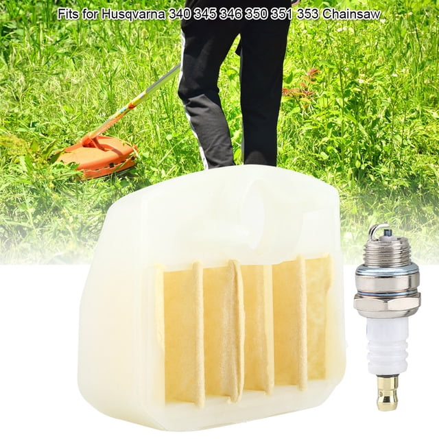Kit de Bujías de Filtro de Aire L7T Kit de Bujías de Cardburador, 100% Nueva, Hecho de Material Metálico de, Resistente y Duradero, Fácil de Instalar, Para Motosierra 340 345
