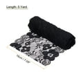thumbnail image 2 of Uxcell 7 Inch Wide 5 Yard Lace Ribbon Floral Pattern Black Lace Trim Ribbon for Sewing Making, and DIY Crafts, 2 of 5