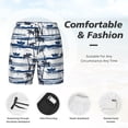 thumbnail image 3 of Fuzoiu Palm Tree Print Men's Swim Shorts,Quick-Dry Double-Layer Swim Trunks,Board Trunks,Beach Shorts Swimwear Bathing Suits-XX-Large, 3 of 6