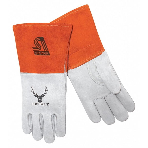 Steiner Industries Welding Gloves,MIG Application,Gray,PR  02275-S