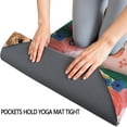 thumbnail image 3 of Dogs with Flowers Hot Yoga Mat Towel Non Slip for Hot Yoga - Quick-Drying Yoga Mat Cover with 4 Corner Pockets with Travel Bag - Hot Yoga Towel Non Slip 74"x26", 3 of 6