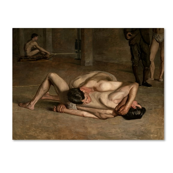 Trademark Fine Art 'Wrestlers 2' Canvas Art by Thomas Eakins