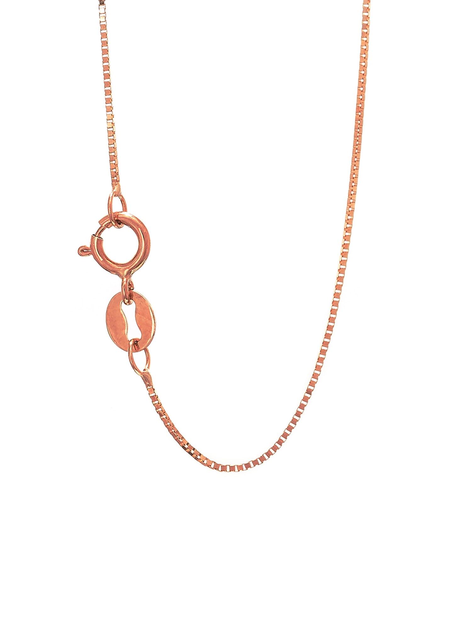 Women's Necklace Stainless Steel Classic Style Pendant Necklace Rose Gold 16"+2" 