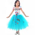 thumbnail image 4 of Vestido de tul con tutú Mirabel para niña, vestido de princesa elegante para fiesta de cumpleaños, disfraz de carnaval, Halloween, Cosplay, disfraz de Madrigal Encanto, 4 of 5