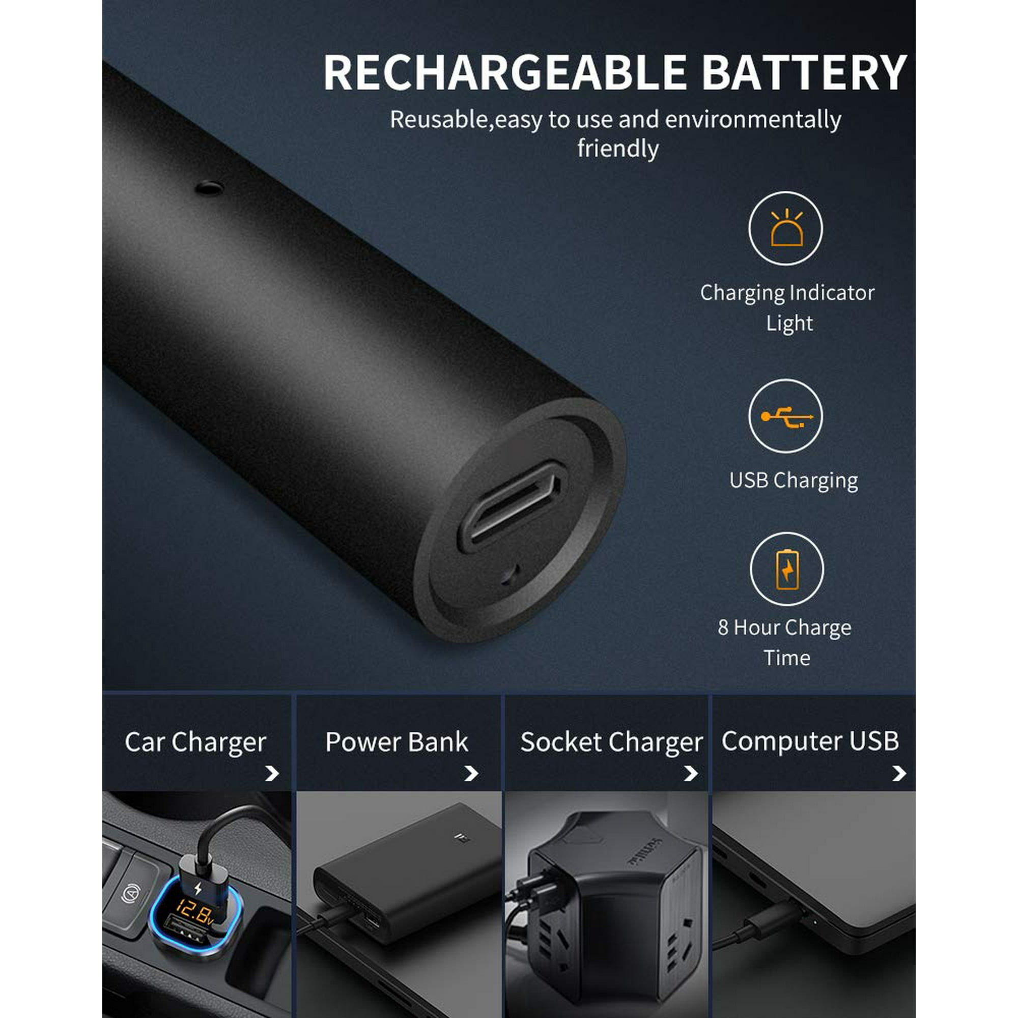 Yunmiss Tondeuse à Poils De Nez Et D'oreilles Pour Homme Et Femme, Rechargeable 2 En 1 Pour Sourcils Et Poils Du Visage Avec Moteur Puissant Et Lames à Double Tranchant, Nettoyage Facile