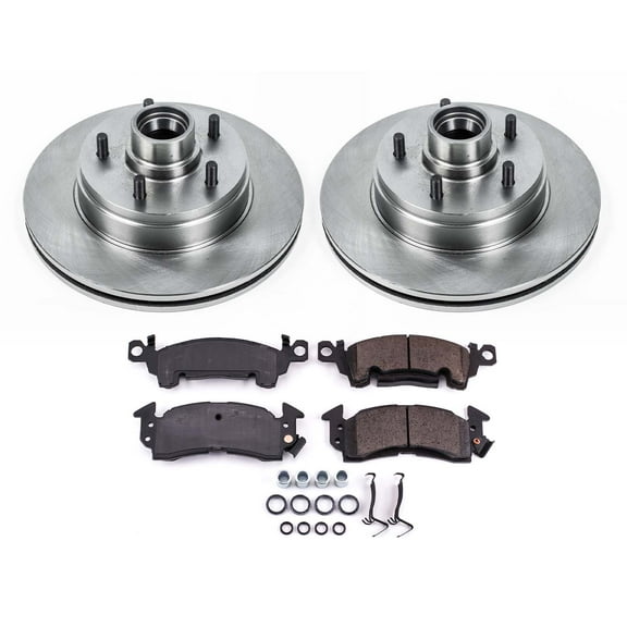 Ultimate Brakes Front Semi-Metallic Brake Pad and Rotor Kit with Hardware WM80008