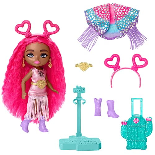 Muñeca Barbie Extra Fly Minis de Viaje con Atuendo de Festival del Desierto
