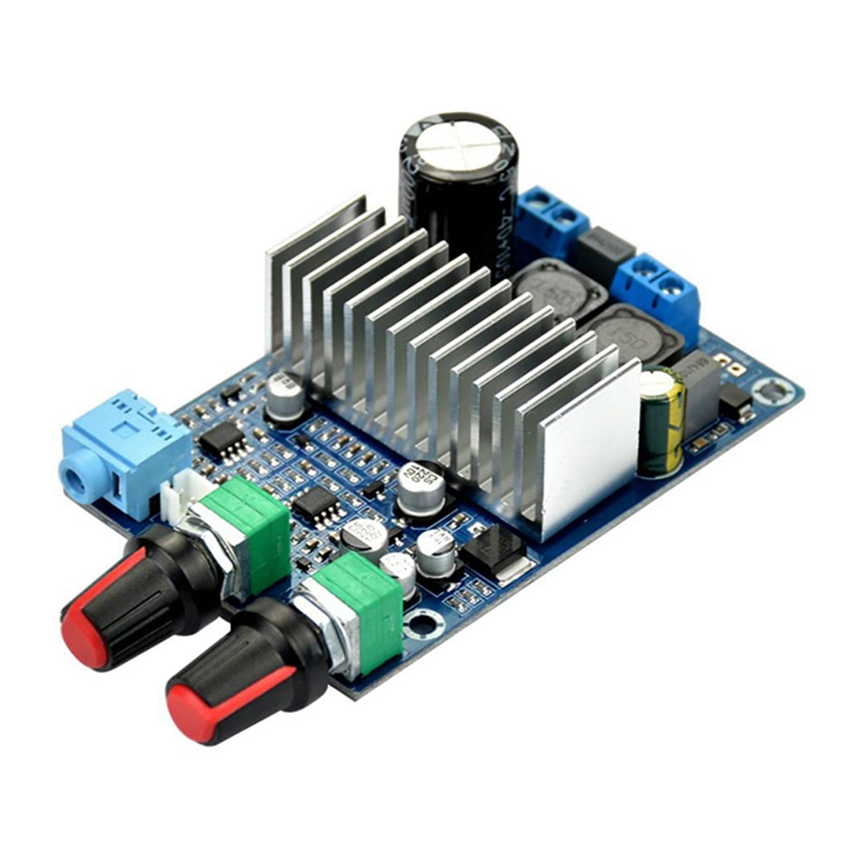 4X TPA3116 Subwoofer Amplifier Board 100W Bass Output DC12-24V Digital Small Power Amplifiers Video Audio Accessories