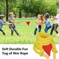 thumbnail image 2 of Aystkniet Tug of War Rope with Flag for Kids, Teens and Adults, Soft Polypropylene Rope Games for Team Building Activities, Family Reunion, Birthday Party (Yellow, 20Feet), 2 of 5