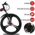 thumbnail image 2 of PRIJESSE 26" folding mountain bike  24 Speed Adult Bike with Dual Front Suspension & Double Disc Brake, High Carbon Steel Frame Anti-Slip Bicycle for Men and Women, 2 of 7