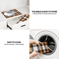 thumbnail image 4 of Uemuo Orange Plaid Pattern Dish Drying Mat,16*18 inch Absorbent Dish Drainer Kitchen Counter,Large Size Dish Drying Pad for Countertops,Sinks,Draining Racks, 4 of 6