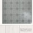 thumbnail image 5 of Paquete De 24 Azulejos De Papel Tapiz De 8 X 8 "" Con Diseño De Flor Plateada Pintado De Blanco Para Protector Contra Salpicaduras De Cocina. Protector Contra Salpicaduras Apto Para Inquilinos Que Se, 5 of 5