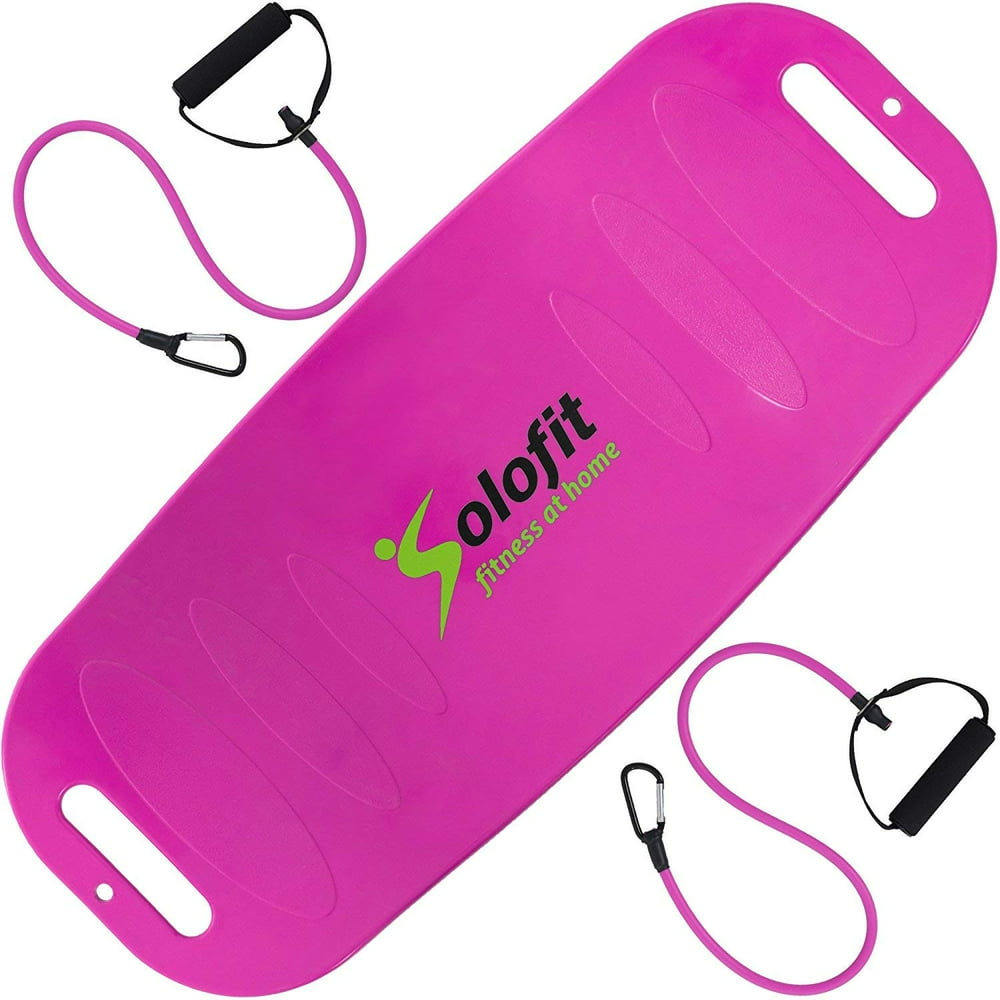 Solofit Balance Board with Resistance Bands Fitness Board for Adults The Abs Legs Core