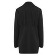 thumbnail image 2 of Vedolay Tops Women's Casual Long Sleeve Lapel Open Front Button Work Business Jackets with Pockets,Black M, 2 of 4