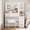 White, variant on UGTOO Elegant White Vanity Desk with LED Mirror & Gold Handles - 5 Drawers, Storage Shelves & Stool (Built-in USB Charging, Easy Assembly)