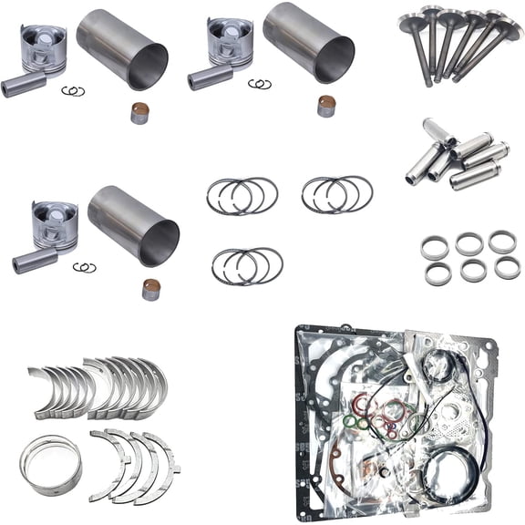 Seapple Engine Overhaul Rebuild Kit Compatible with Kubota D1803-CR-E4 Engine