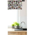 thumbnail image 3 of Ambesonne Floral Window Valance, Image of Spring Pattern with Hibiscus Flowers and Calligraphic Elements, Curtain Valance for Kitchen Bedroom Decor with Rod Pocket, 54" X 12", White and Multicolor, 3 of 3
