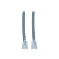 thumbnail image 1 of CableWholesale.com - Phone cable - RJ-11 (6 pin) (M) to RJ-11 (6 pin) (M) - 25 ft - flat - silver satin, 1 of 4