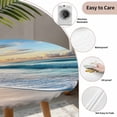 thumbnail image 3 of Ocean Sunset Round Tablecloth for 36-44 Inch Tables,Fitted Table Cover with Elastic Edge,Beach Blue Sky Coastal Seashore Summer Waterproof Outdoor Table Cloth Protector for Patio Garden Dinner Picnic, 3 of 9