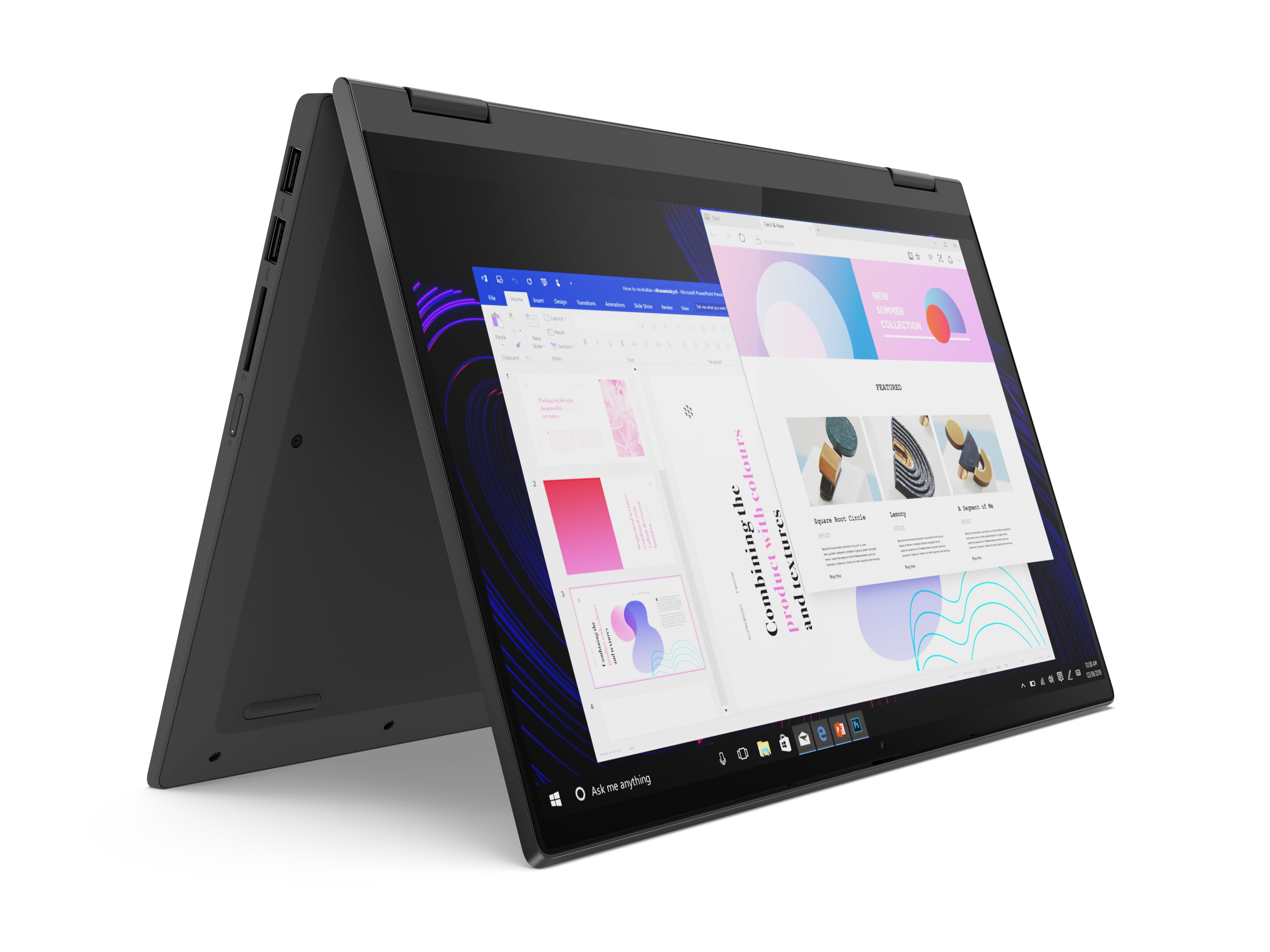 Lenovo IdeaPad Flex 5 14" FHD Convertible, AMD Ryzen 3 4300U, 4GB RAM, 128GB SSD, Graphite Grey, Windows 10S, 81X2000HUS