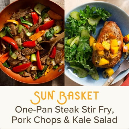 Sun Basket Meal Kits, 2 Recipes Serving 2, Paleo, Organic Produce