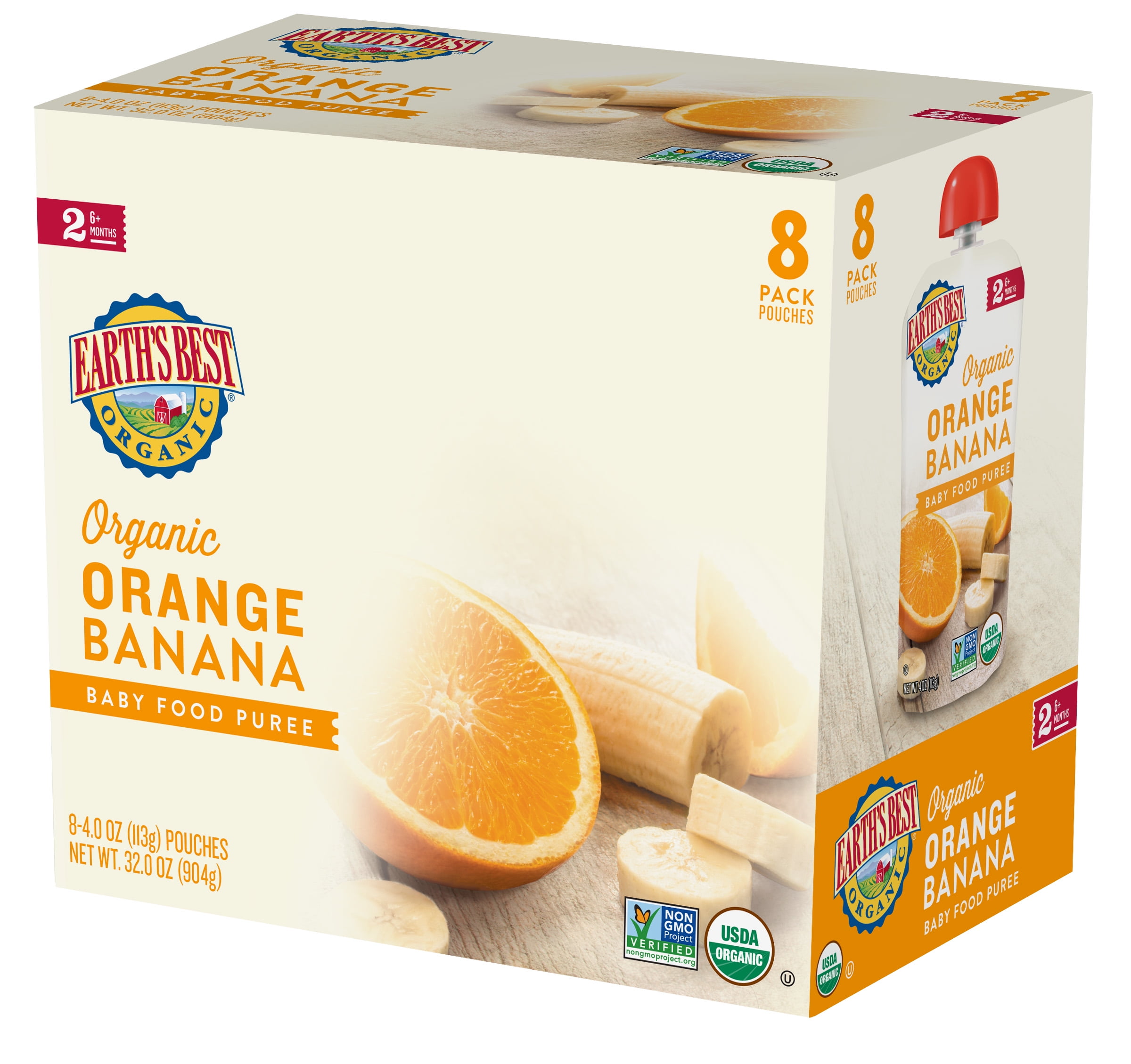 8 Pack Earth S Best Organic Stage 2 Orange Banana Baby Food 1 Pouch 113g Walmart Com Walmart Com 8 Pack Earth S Best Organic Stage 2 Orange Banana Baby Food 1 Pouch 113g Walmart Com Walmart Com