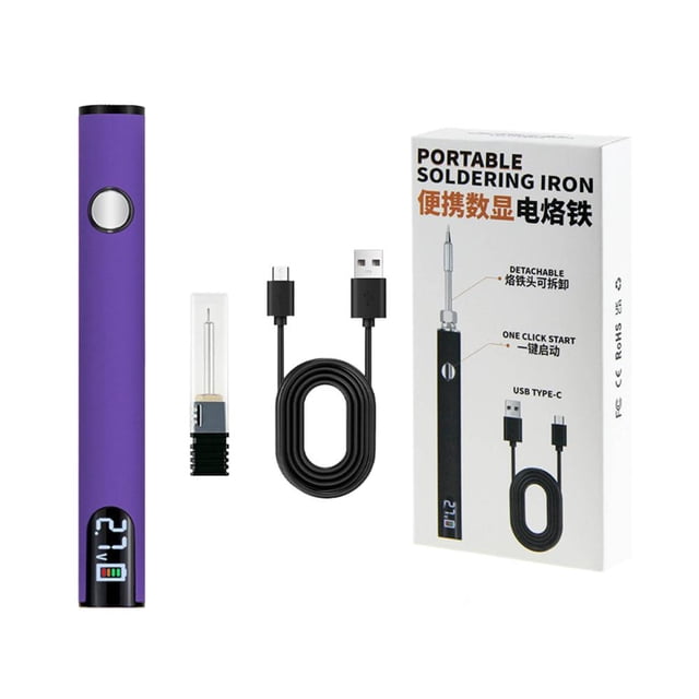 Feltree Convenient USB Soldering Iron USB Cable Burning Pen LED Display Screen Three Archives Adjustable Voltage 510 Connector