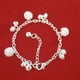 thumbnail image 5 of Versión coreana de estilo nacional, campana de aleación, bola plateada, tobillera, tobillera, sentido superior, nicho, pulsera Joker, joyería, 5 of 6