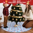 thumbnail image 5 of 48 Inch Christmas Tree Skirt – Velvet Plush Tree Mat, Soft Thickened Polyester with Red Ties, Single-Sided Printing, Available in 30in/36in/48in, Perfect for Holiday Xmas Tree Decoration, 5 of 7