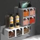 thumbnail image 5 of Spice Jars,Self Adhesive Wall Mounted Seasoning Containers,Plastic Spice Jars,Spice Box with Spoon,Used to Store Spices Salt Sugar, 5 of 5